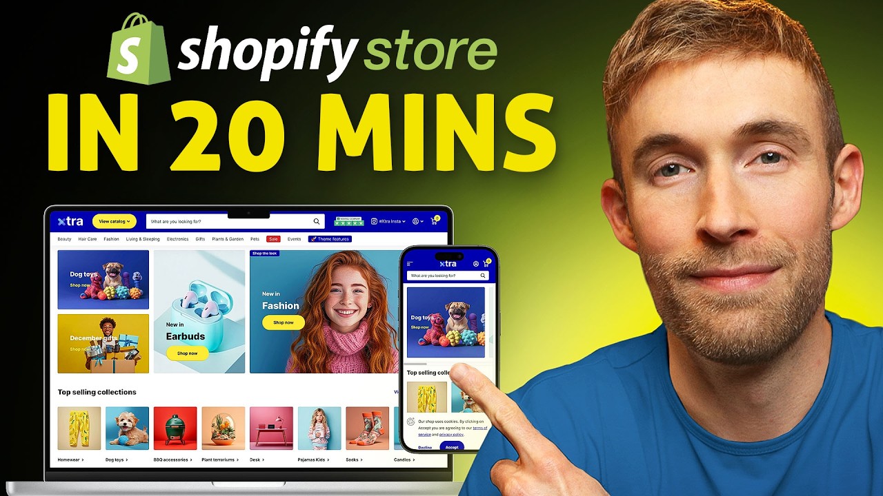 Shopify Tutorial For Beginners 2025 - Set up Your Store in 20 Minutes