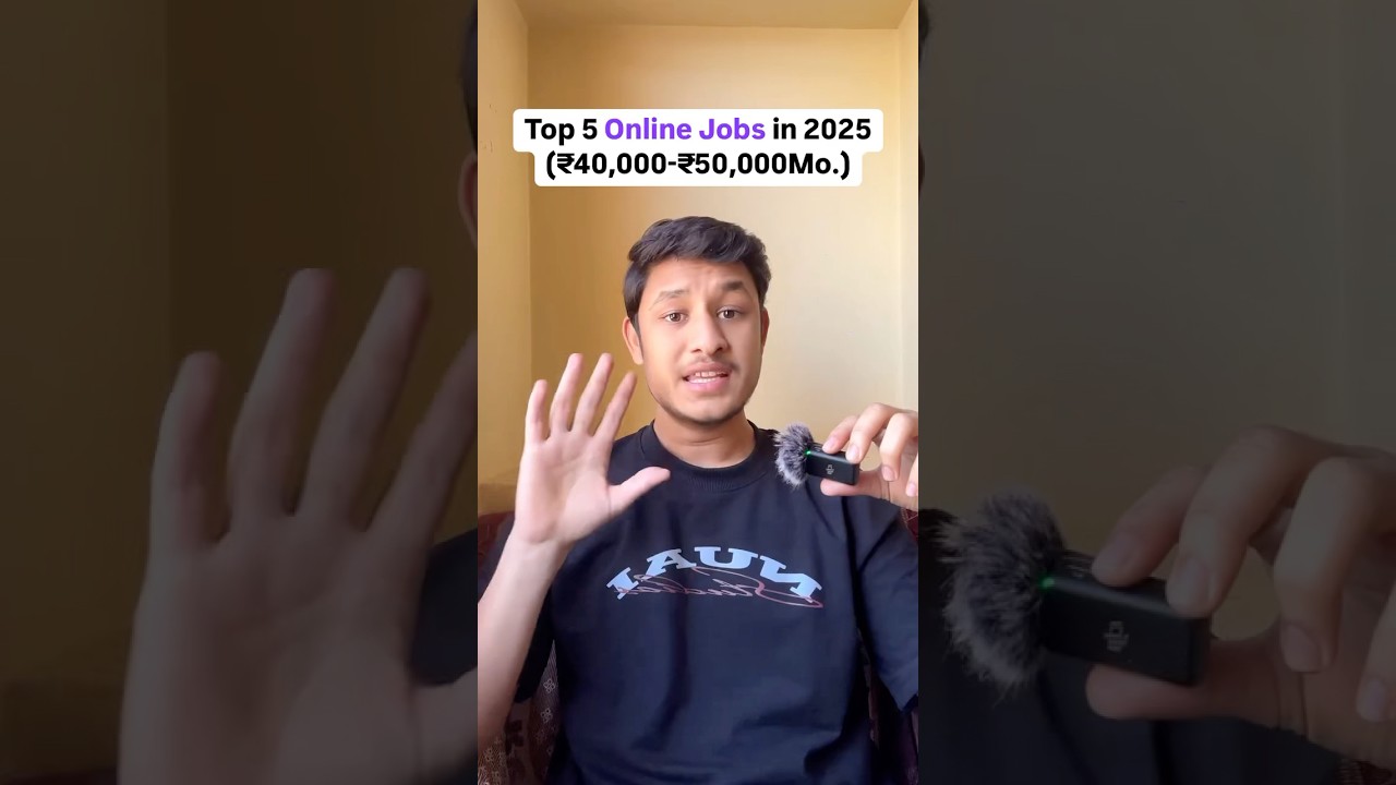 Top 5 Online jobs that anybody can do in 2025!