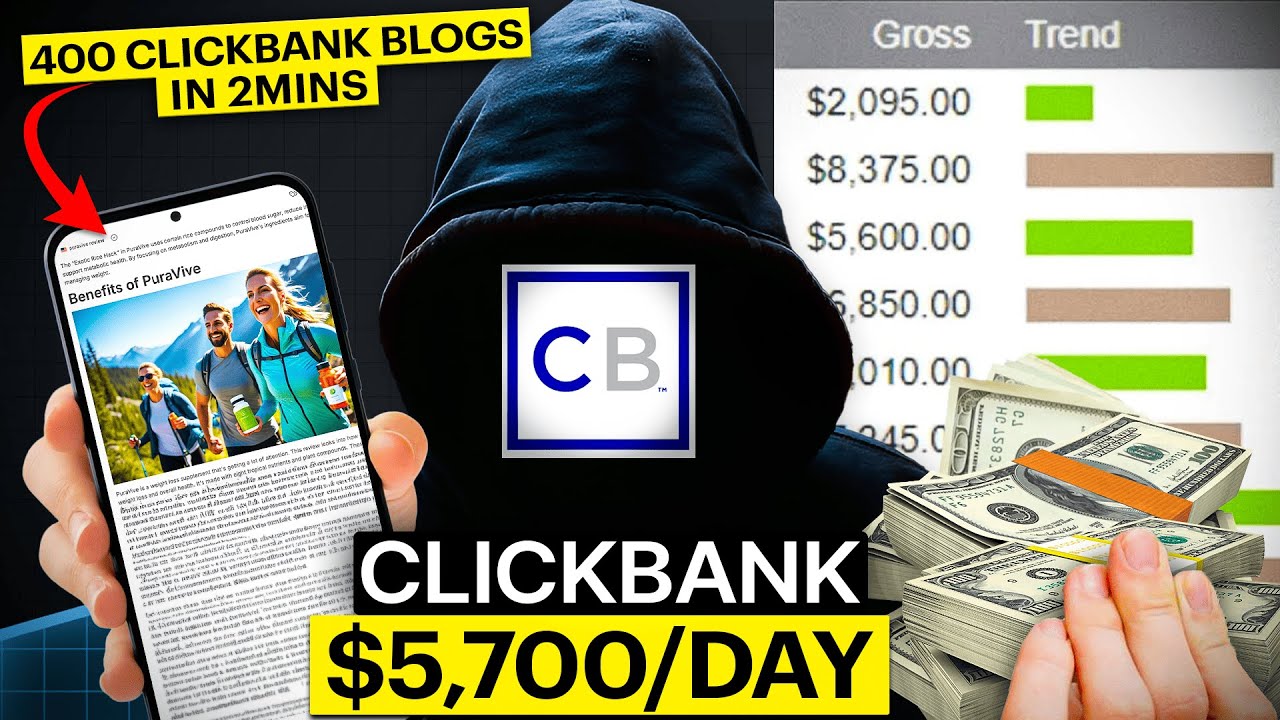 Create 400 ClickBank Affiliate Blogs in 2 Minutes that makes $5,700