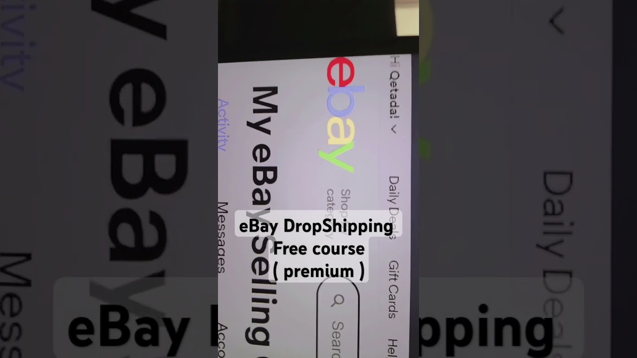 eBay DropShipping from Pakistan | Complete Course 2025 -  #dropship #ebayseller