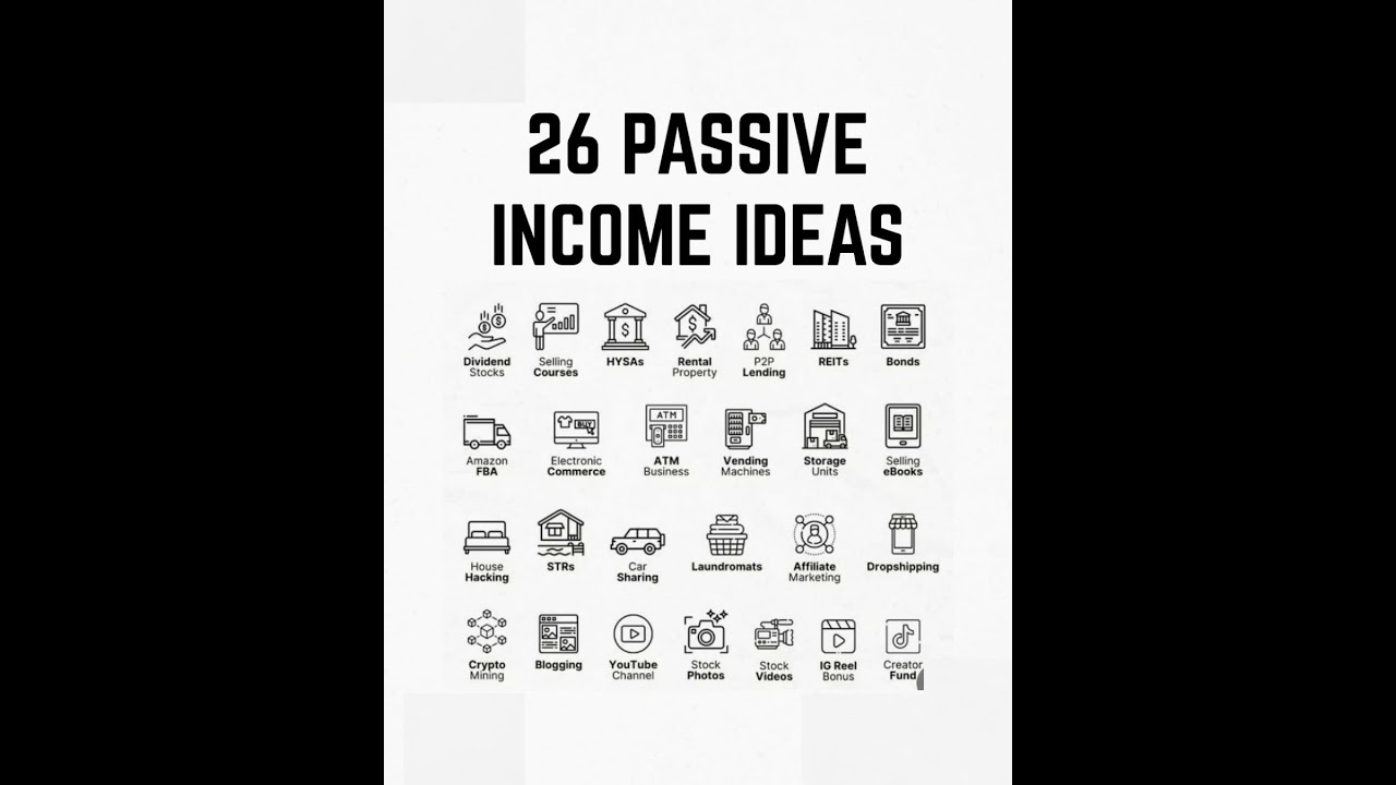 26 Passive Income Ideas to Make Money While You Sleep! #Shorts #passiveincome