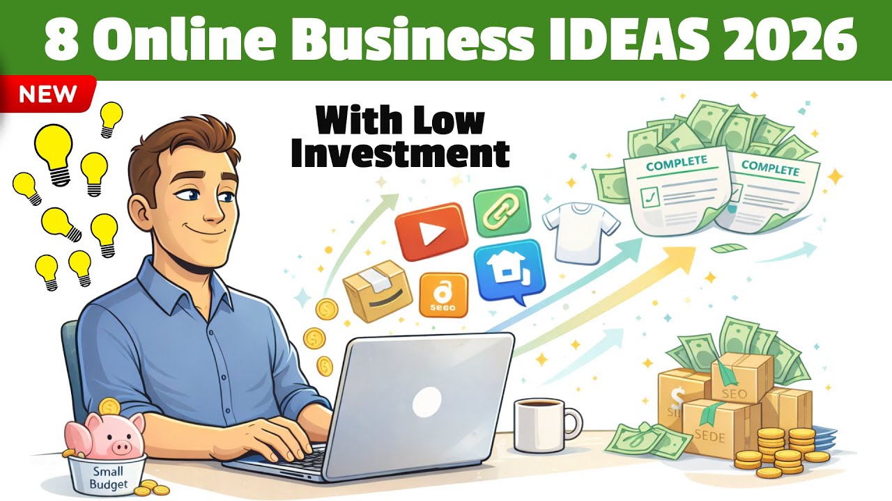 8 Online Business Ideas with Low Investment in 2026