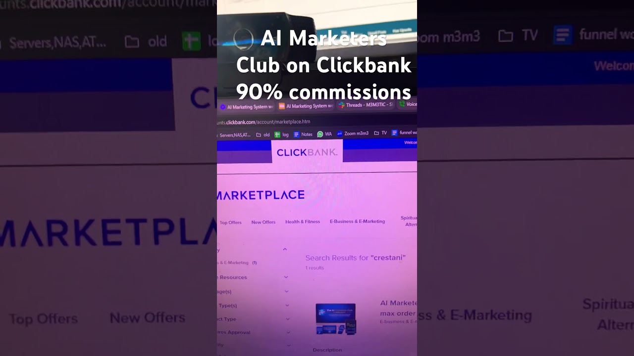 #clickbank #aimarketing #money #affiliatemarketing  #hereinmygarage