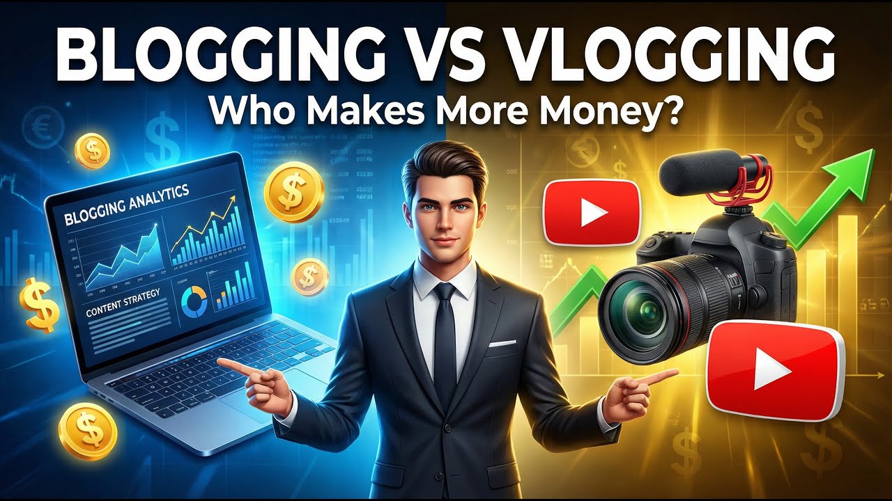 Blogging vs Vlogging: What Makes More Money in 2025?