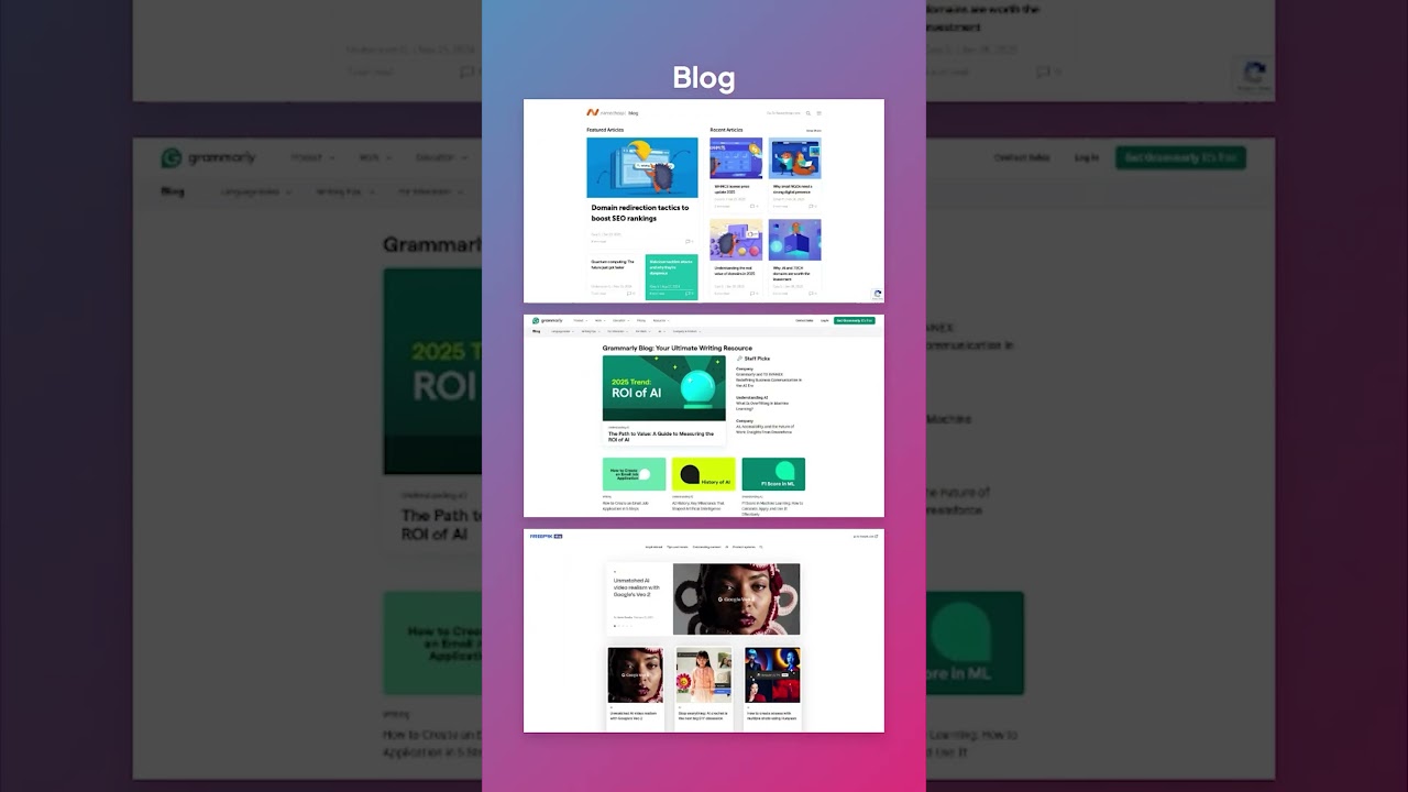 Blog Page Ideas Part 2 #websitedesign #websites #designinspiration